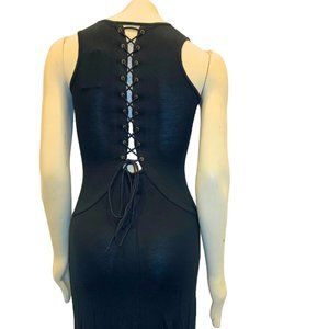 Black Dress w/ Tie Up Back